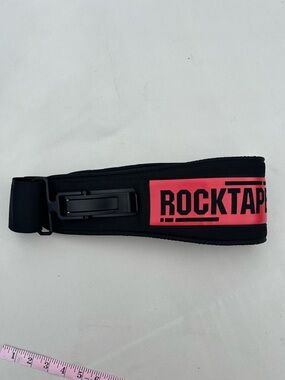 RockTape Power Glide Belt Weightlifting Belt Thick Support, Black - Medium